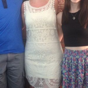 White Embroidered Dress